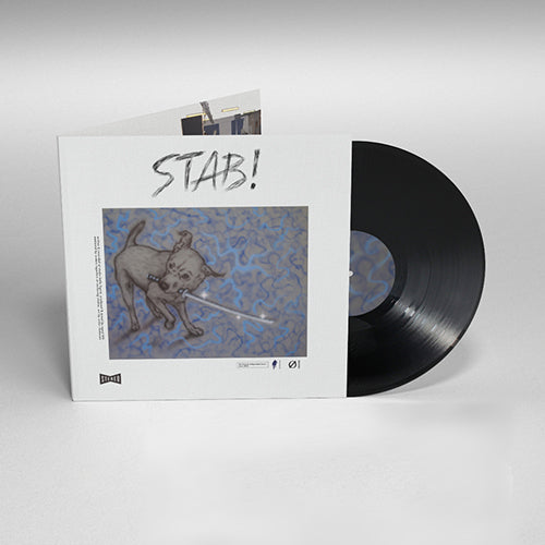 Agent blå "STAB!" black vinyl